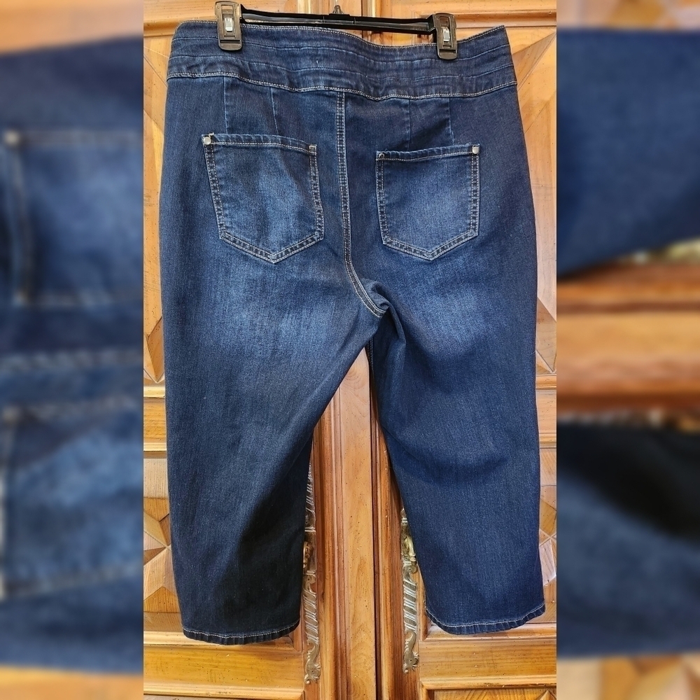 1946 Denim Capris Sz 14 - Picture 5 of 8